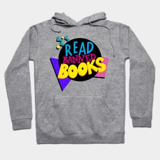 Retro 90s Read Banned Books Hoodie